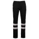 SPODNIE ROBOCZE ENGINE STRETCH REFLEX - CZARNY
