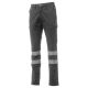 SPODNIE ROBOCZE POWER STRETCH REFLEX - ZADYMIONY