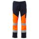 SPODNIE ROBOCZE WORKING SUMMER - POMARAŃCZOWY FLUO-GRANATOWY
