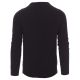 SWETER W SEREK BUSINESS - CZARNY
