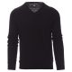 SWETER W SEREK BUSINESS - CZARNY