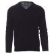 SWETER W SEREK BUSINESS - GRANATOWY
