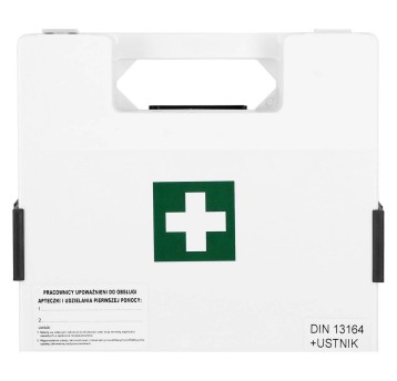 APTECZKA PRZENOŚNA BDR Z WIESZAKIEM ŚCIENNYM (DIN 13164 USTNIK)