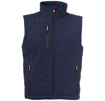 BEZRĘKAWNIK SOFTSHELL CREEK VEST LITE PAD - GRANATOWY-CZARNY
