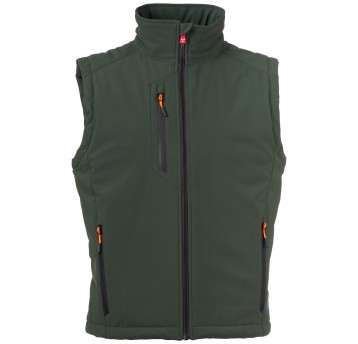 BEZRĘKAWNIK SOFTSHELL CREEK VEST LITE PAD - LEŚNA ZIELEŃ-CZARNY