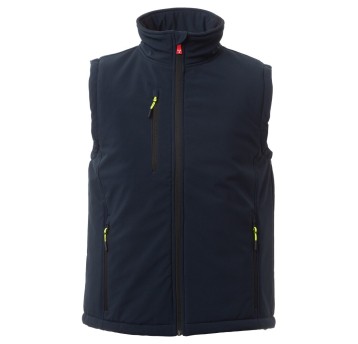 BEZRĘKAWNIK SOFTSHELL GALE VEST PAD - GRANATOWY-KRÓLEWSKI NIEBIESKI