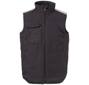 BEZRĘKAWNIK SOFTSHELL WONDER VEST LITE PAD - ANTRACYTOWY-CZARNY