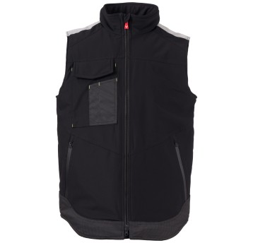 BEZRĘKAWNIK SOFTSHELL WONDER VEST LITE PAD - CZARNY-CZARNY