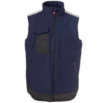 BEZRĘKAWNIK SOFTSHELL WONDER VEST LITE PAD - GRANATOWY-KRÓLEWSKI NIEBIESKI