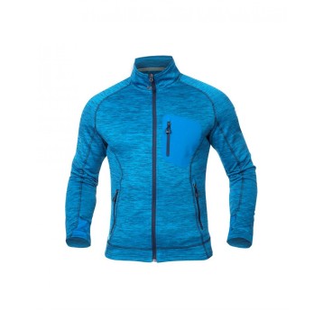 BLUZA BREEFFIDRY MELANGE - NIEBIESKI