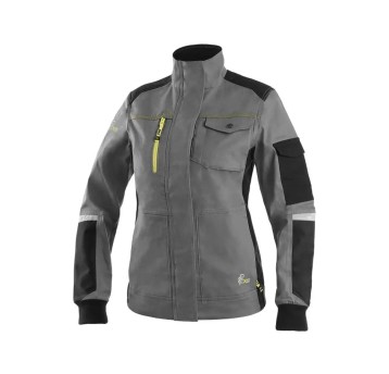 BLUZA CXS STRETCH DAMSKA - SZARO-CZARNY