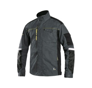 BLUZA CXS STRETCH MĘSKA - CIEMNOSZARY-CZARNY