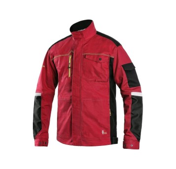BLUZA CXS STRETCH MĘSKA - CZERWONY-CZARNY
