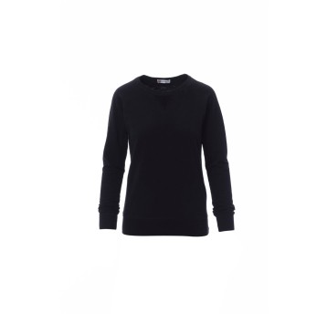 BLUZA DEKOLT OKRĄGŁY DAMSKA MALIBU+LADY - CZARNY