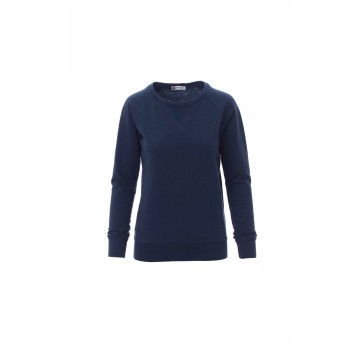 BLUZA DEKOLT OKRĄGŁY DAMSKA MALIBU+LADY - NIEBIESKI DENIM