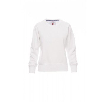 BLUZA DEKOLT OKRĄGŁY DAMSKA MISTRAL+LADY - BIAŁY