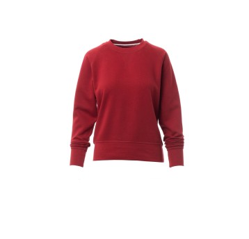 BLUZA DEKOLT OKRĄGŁY DAMSKA MISTRAL+LADY - BORDOWY