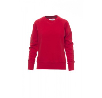 BLUZA DEKOLT OKRĄGŁY DAMSKA MISTRAL+LADY - CZERWONY