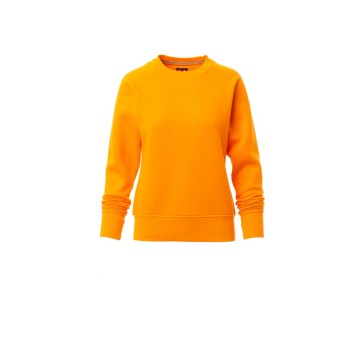 BLUZA DEKOLT OKRĄGŁY DAMSKA MISTRAL+LADY - POMARAŃCZOWY