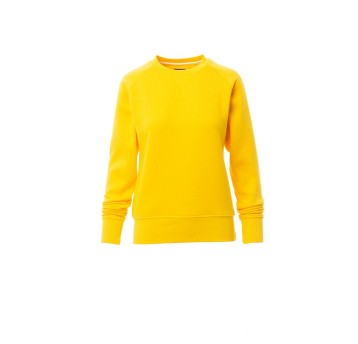 BLUZA DEKOLT OKRĄGŁY DAMSKA MISTRAL+LADY - ŻÓŁTY