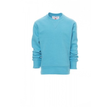 BLUZA DEKOLT OKRĄGŁY DZIECIĘCA ORLANDO KIDS - BŁĘKIT TURKUSOWY