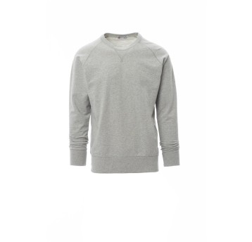 BLUZA DEKOLT OKRĄGŁY MĘSKA MALIBU+ MELANGE - SZARY MELANŻ