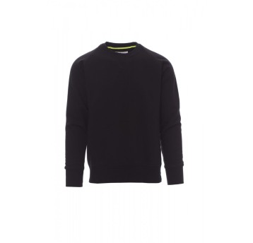 BLUZA DEKOLT OKRĄGŁY MĘSKA MISTRAL+ - CZARNY
