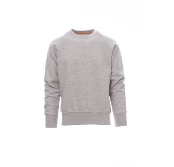 BLUZA DEKOLT OKRĄGŁY MĘSKA MISTRAL+ MELANGE - SZARY MELANŻ
