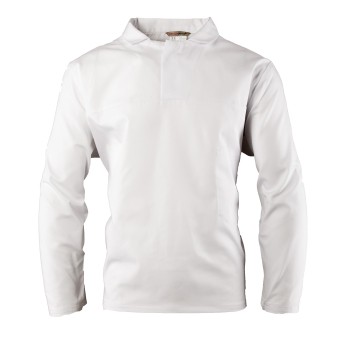 BLUZA DŁUGI RĘKAW BRIXTON WHITE HACCP - BIAŁY