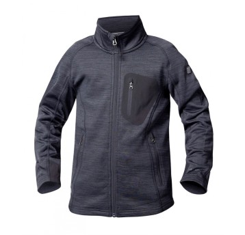 BLUZA DZIECIĘCA BREEFFIDRY MELANGE - CIEMNO-SZARA