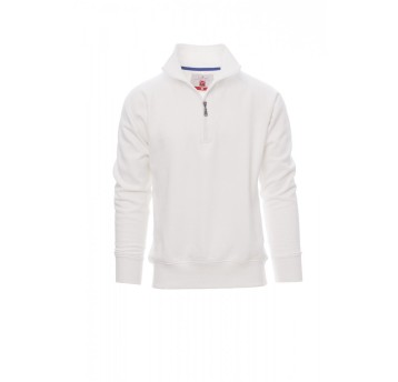 BLUZA KRÓTKI ZAMEK BŁYSKAWICZNY MĘSKA MIAMI+ - BIAŁY