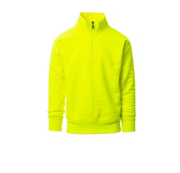 BLUZA KRÓTKI ZAMEK BŁYSKAWICZNY MĘSKA MIAMI+ FLUO - ŻÓŁTY FLUO