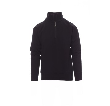 BLUZA KRÓTKI ZAMEK BŁYSKAWICZNY MĘSKA MIAMI+ SUMMER - CZARNY