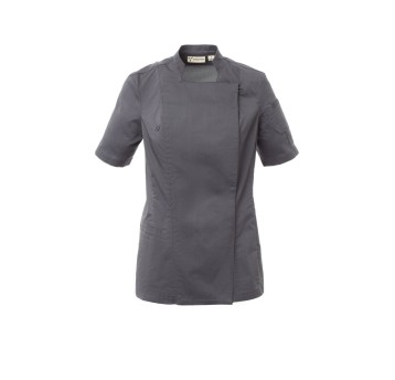 BLUZA KUCHARSKA DAMSKA STARLIGHT MESH LADY - ŻELAZNY SZARY