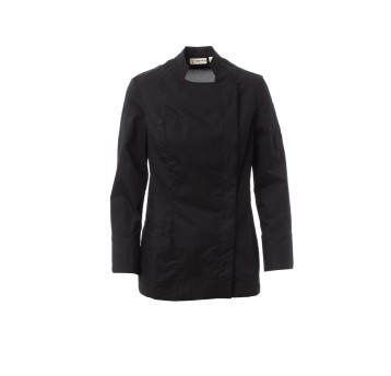 BLUZA KUCHARSKA DŁUGI RĘKAW DAMSKA STARRED MESH LADY - CZARNY