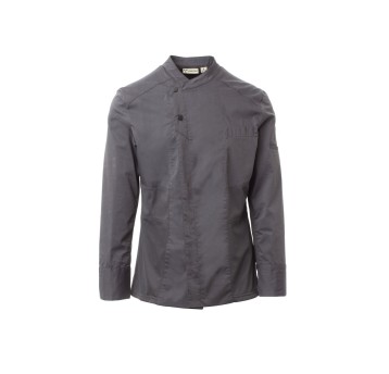 BLUZA KUCHARSKA DŁUGI RĘKAW MĘSKA COUTURE MESH - ŻELAZNY SZARY