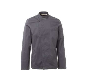 BLUZA KUCHARSKA DŁUGI RĘKAW MĘSKA ELITE MESH - ŻELAZNY SZARY