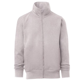 BLUZA NA ZAMEK ALABAMA MELANGE - SZARY MELANŻ