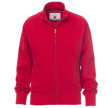 BLUZA NA ZAMEK CLASS+LADY - CZERWONY