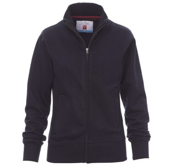 BLUZA NA ZAMEK CLASS+LADY - GRANATOWY