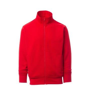 BLUZA NA ZAMEK HOOVER - CZERWONY