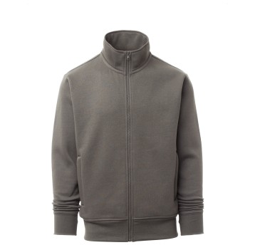 BLUZA NA ZAMEK HOOVER - ZADYMIONY