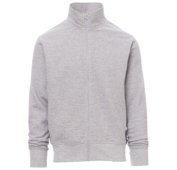 BLUZA NA ZAMEK HOUSTON MELANGE - SZARY MELANŻ