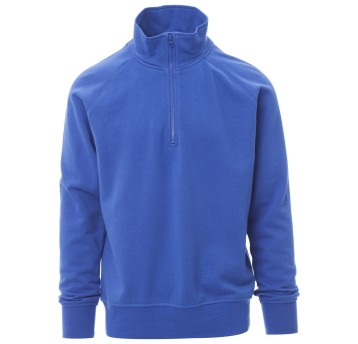 BLUZA NA ZAMEK KRÓTKI AUSTIN - KRÓLEWSKI NIEBIESKI