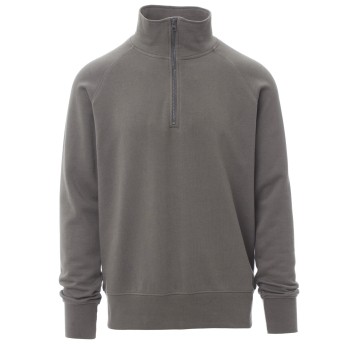 BLUZA NA ZAMEK KRÓTKI AUSTIN - ZADYMIONY