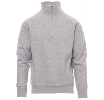 BLUZA NA ZAMEK KRÓTKI CANADA MELANGE - SZARY MELANŻ