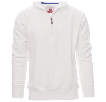 BLUZA NA ZAMEK KRÓTKI MIAMI+ - BIAŁY