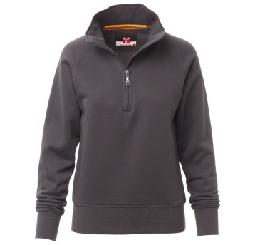 BLUZA NA ZAMEK KRÓTKI MIAMI+LADY - ANTRACYTOWY