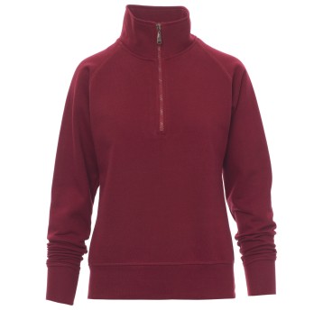 BLUZA NA ZAMEK KRÓTKI MIAMI+LADY - BORDOWY