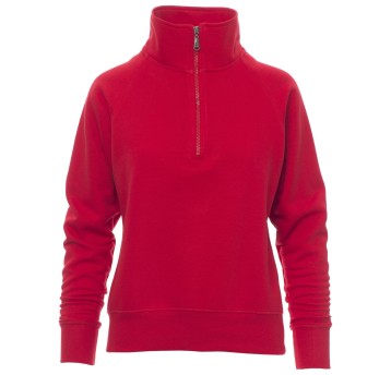 BLUZA NA ZAMEK KRÓTKI MIAMI+LADY - CZERWONY